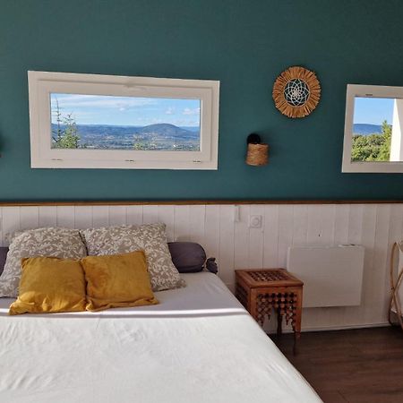 Reve D'Escapade Chambre Avec Vue Sublime Sur Les Cevennes Ardechoises Barjac  Luaran gambar