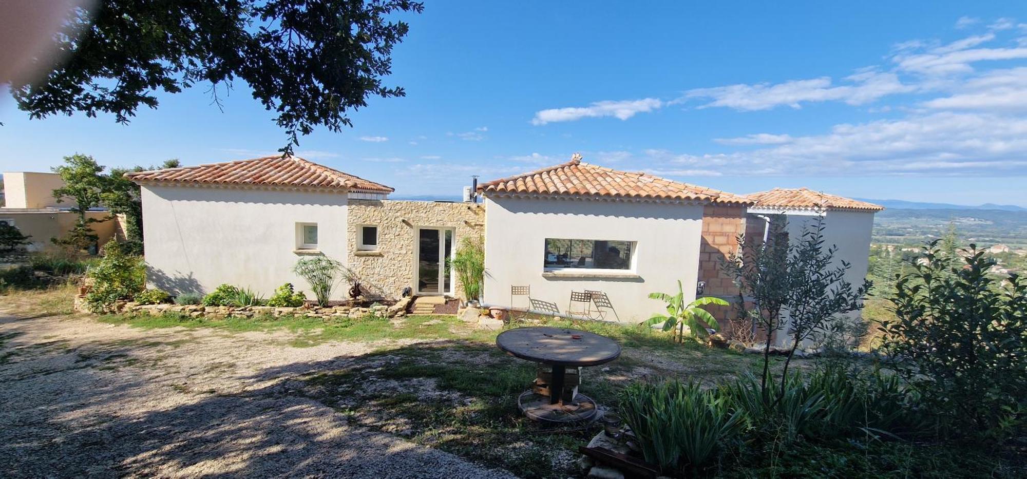 Reve D'Escapade Chambre Avec Vue Sublime Sur Les Cevennes Ardechoises Barjac  Luaran gambar